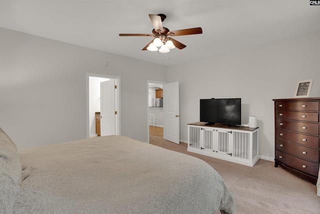 330 Lanyard Ln, Chapin, SC 29036 - carpeted bedroom with baseboards and a ceiling fan