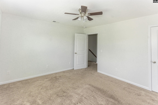 124 Weeping Oak Ln, West Columbia, SC 29169 - spare room featuring carpet flooring and ceiling fan