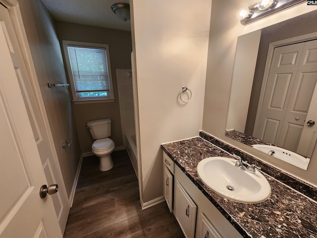 325 Trinity Three Rd, Irmo, SC 29063 - full bathroom with wood finished floors, vanity, and washtub / shower combination