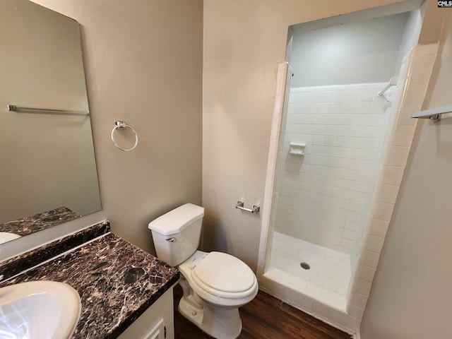 325 Trinity Three Rd, Irmo, SC 29063 - full bath with wood finished floors, tiled shower, and vanity