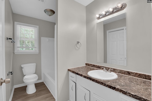 325 Trinity Three Rd, Irmo, SC 29063 - full bath with vanity, wood finished floors, and shower / tub combination