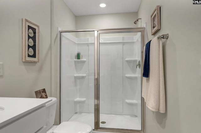 126B Willow Creek Blvd, Lugoff, SC 29078 - bathroom with a shower stall and vanity