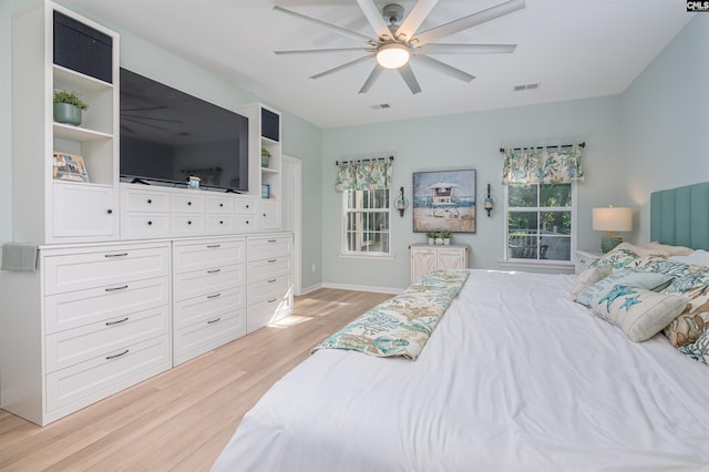 634 Bluff Pointe, Columbia, SC 29212 - bedroom featuring light wood-style floors and a ceiling fan