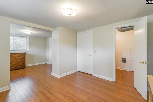 6413 Bridgewood Rd, Columbia, SC 29206 - unfurnished bedroom featuring light wood-style flooring and baseboards