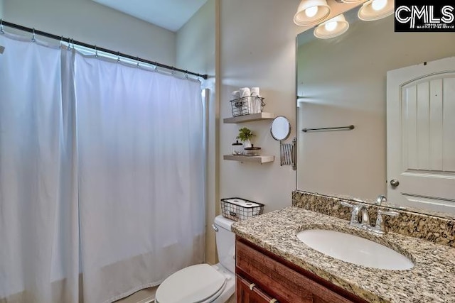 1817 Crystal Ln, West Columbia, SC 29170 - bathroom with vanity and shower / bath combination with curtain