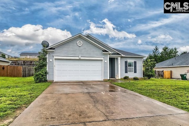 1817 Crystal Ln, West Columbia, SC 29170 - single story home featuring concrete driveway and an attached garage