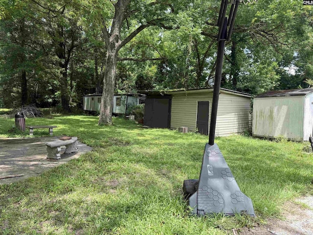 4200 Bluff Rd, Columbia, SC 29209 - view of green lawn with a shed