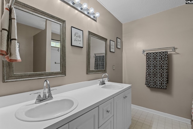 115 Black Creek Ln, Irmo, SC 29063 - full bathroom with double vanity and a textured ceiling