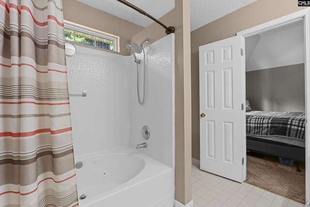 115 Black Creek Ln, Irmo, SC 29063 - bathroom with ensuite bath, shower / bath combo with shower curtain, and tile patterned floors