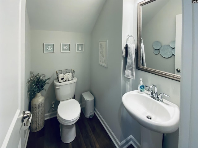 122 Tannery Way, Lexington, SC 29073 - bathroom with vaulted ceiling and wood finished floors
