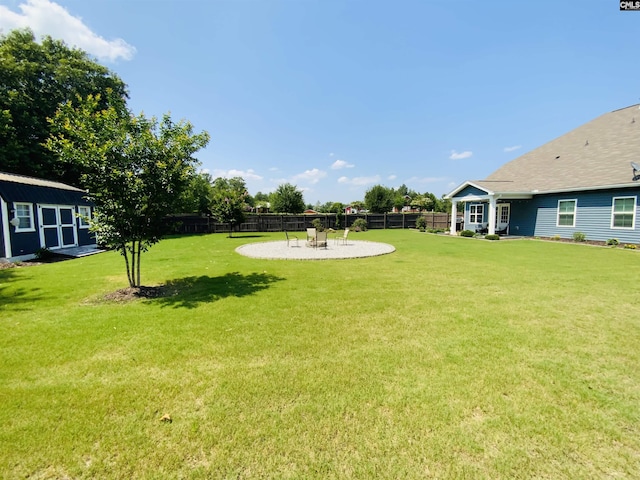122 Tannery Way, Lexington, SC 29073 - view of yard featuring a storage shed and a patio area