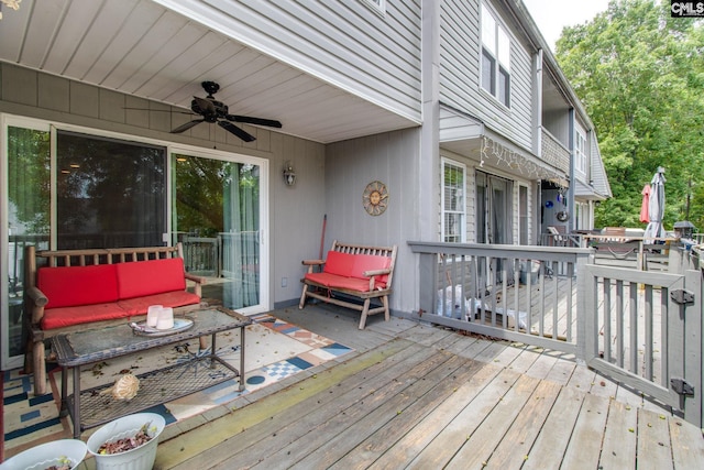 301 Harbor Heights Dr Unit 17D, Lexington, SC 29072 - wooden terrace featuring ceiling fan