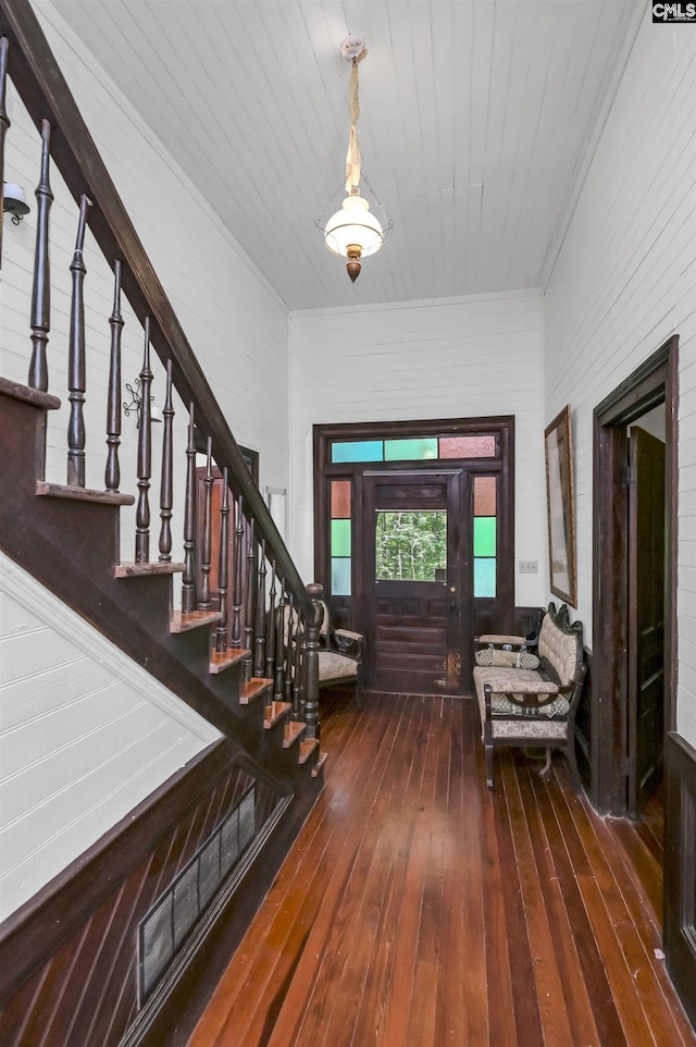 1208 Peacehaven Rd, Chapin, SC 29036 - entryway featuring hardwood / wood-style flooring and stairway