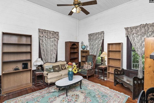 1208 Peacehaven Rd, Chapin, SC 29036 - living room featuring ceiling fan and wood finished floors