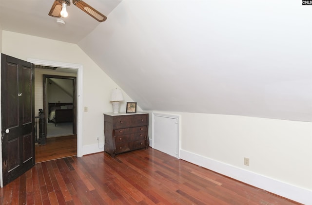 1208 Peacehaven Rd, Chapin, SC 29036 - bonus room featuring wood finished floors, lofted ceiling, and a ceiling fan