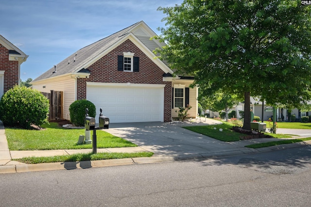 140 Springhaven Dr, Columbia, SC 29210 - view of front of property with concrete driveway, brick siding, and a garage