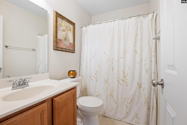 140 Springhaven Dr, Columbia, SC 29210 - full bath with vanity, tile patterned floors, and a shower with curtain