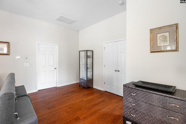 140 Springhaven Dr, Columbia, SC 29210 - sitting room featuring dark wood-type flooring and an office area