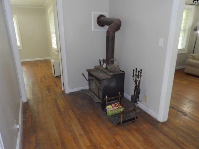 1016 Willis St, Batesburg, SC 29006 - hallway featuring wood-type flooring and crown molding