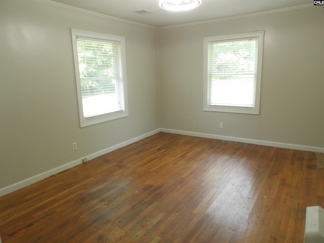 1016 Willis St, Batesburg, SC 29006 - unfurnished room featuring crown molding and hardwood / wood-style flooring