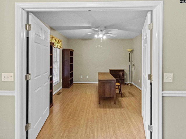 302 Brown St, Prosperity, SC 29127 - office space with light wood-style flooring and ceiling fan