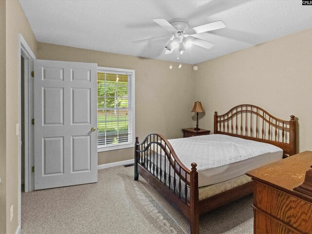 302 Brown St, Prosperity, SC 29127 - bedroom featuring light colored carpet and ceiling fan