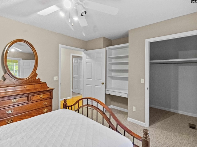 302 Brown St, Prosperity, SC 29127 - carpeted bedroom featuring a closet and ceiling fan
