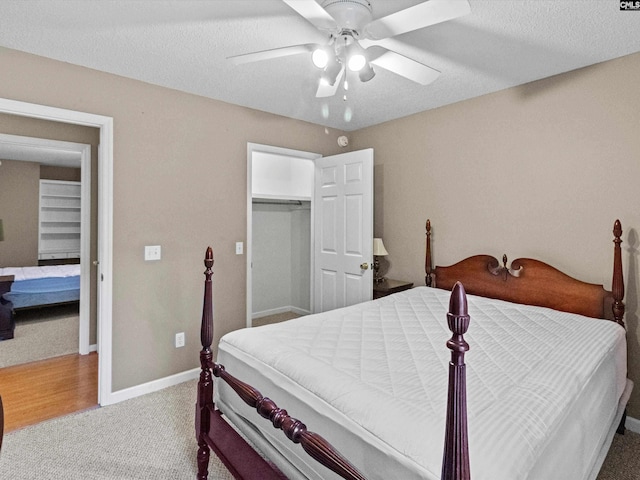 302 Brown St, Prosperity, SC 29127 - carpeted bedroom with a closet and a ceiling fan