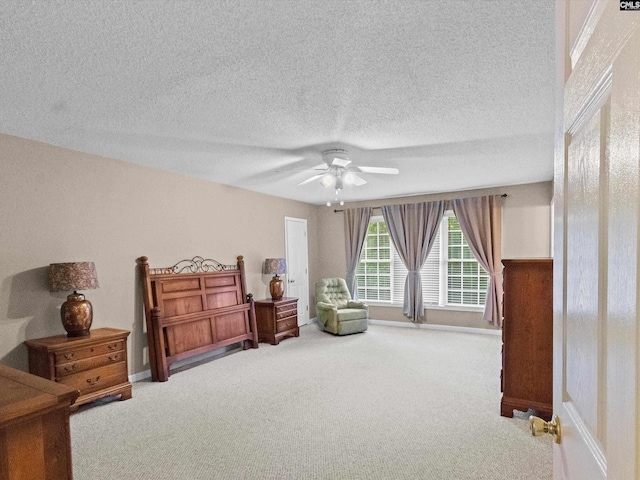 302 Brown St, Prosperity, SC 29127 - carpeted bedroom featuring a textured ceiling and ceiling fan
