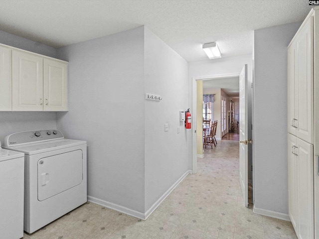 302 Brown St, Prosperity, SC 29127 - washroom featuring cabinet space, independent washer and dryer, and light flooring
