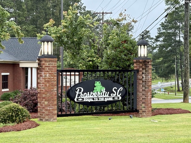 302 Brown St, Prosperity, SC 29127 - community sign featuring a lawn