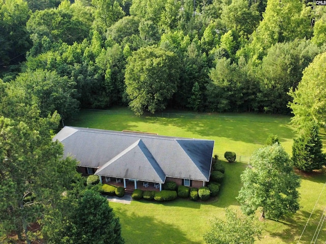 302 Brown St, Prosperity, SC 29127 - view from above of property with a heavily wooded area