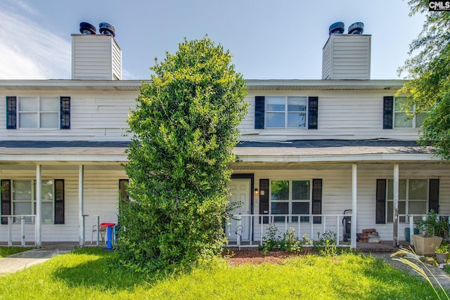 1320 Piney Grove Rd Unit 3C, Columbia, SC 29210 - view of front facade with a porch and a chimney