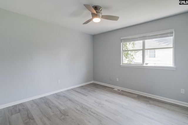 1320 Piney Grove Rd Unit 3C, Columbia, SC 29210 - spare room featuring wood finished floors and ceiling fan