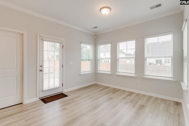 508 Esaw Dr, Elgin, SC 29045 - spare room featuring crown molding and light wood finished floors