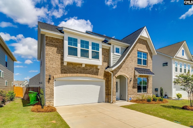 508 Esaw Dr, Elgin, SC 29045 - view of front of property with a garage, brick siding, driveway, and roof with shingles
