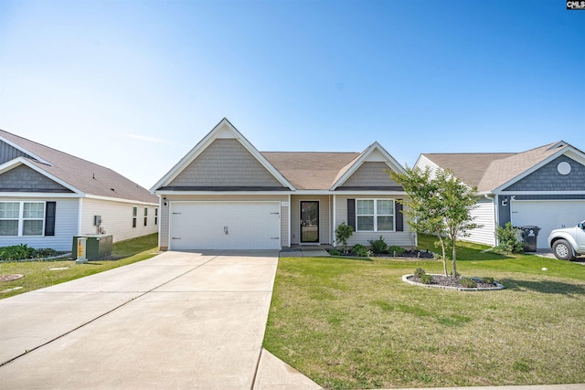 239 Common Reed Dr, Gilbert, SC 29054 - view of front of property featuring a garage, concrete driveway, and a front yard