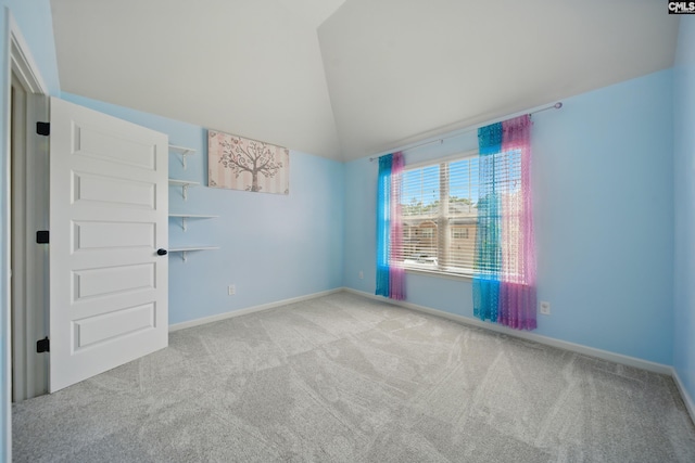129 River Bridge Ln, Lexington, SC 29073 - unfurnished room with carpet flooring and lofted ceiling