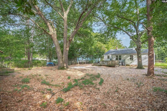 1715 Lacy St, Columbia, SC 29169 - view of yard with a deck