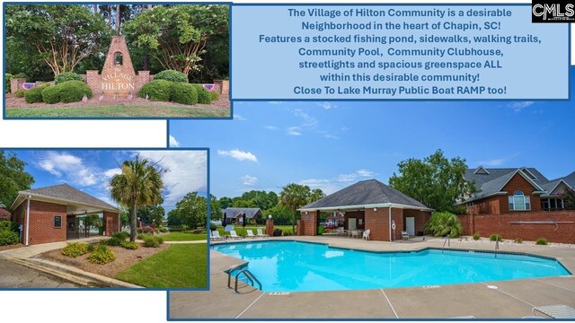 699 Village Market Dr, Chapin, SC 29036 - community pool featuring a patio area and a gazebo