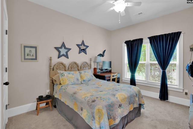 699 Village Market Dr, Chapin, SC 29036 - bedroom with carpet flooring and a ceiling fan