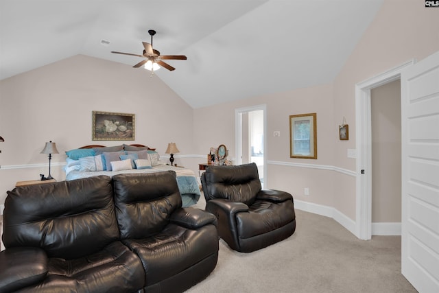 699 Village Market Dr, Chapin, SC 29036 - carpeted home theater featuring ceiling fan and vaulted ceiling