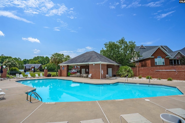 699 Village Market Dr, Chapin, SC 29036 - community pool with a patio area