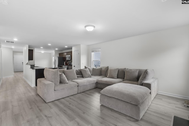 465 Vanburen Ct, Gaston, SC 29053 - living room with recessed lighting and light wood-type flooring