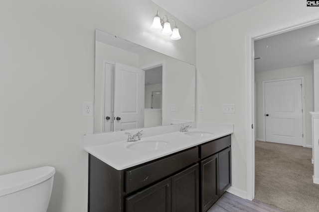 465 Vanburen Ct, Gaston, SC 29053 - full bathroom featuring toilet and double vanity