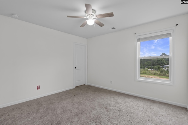 465 Vanburen Ct, Gaston, SC 29053 - unfurnished room featuring carpet flooring, a ceiling fan, and a smoke detector