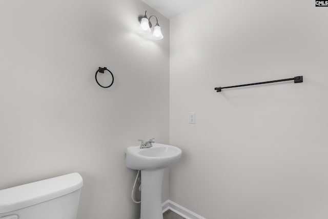 465 Vanburen Ct, Gaston, SC 29053 - bathroom with toilet and baseboards