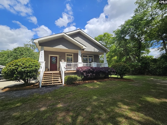360 Twisting Rd, Lexington, SC 29072 - view of front of home with a porch, a front lawn, and stairway