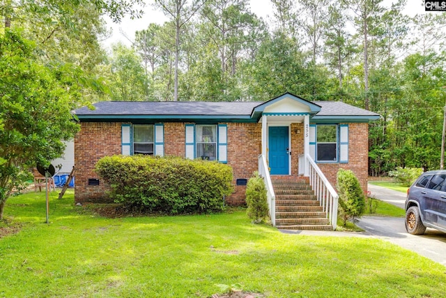 255 Sunnydale Dr, Columbia, SC 29223 - view of front of house featuring a front lawn, crawl space, and brick siding