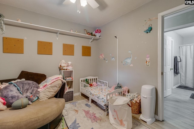255 Sunnydale Dr, Columbia, SC 29223 - bedroom featuring wood finished floors and a ceiling fan